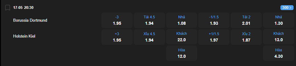Tỷ lệ kèo Borussia Dortmund vs Holstein Kiel nhan-dinh-soi-keo-borussia-dortmund-vs-holstein-kiel-luc-20h30-ngay-17-5-2025-2